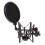 2X Professional Microphone Mic Shock Mount with Shield Articulating  Holder Stand Bracket for Studio Broadcast 7