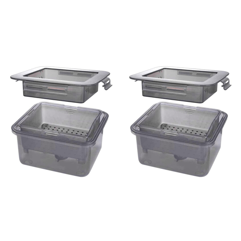 2X Tofu Press Tofu Drainer 3-Layer Tofu Press Built-In Drainage Water Removing Tool Dishwasher Safe Kitchen Cooking Tool 6033108160318