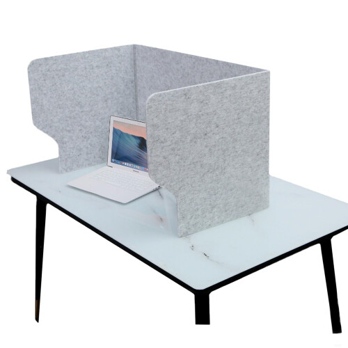 Desk Divider Privacy Panel with Noise Reduction Foldable Freestanding Design for Office School
