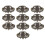 Confezione Da 20 Mobili Da Cucina Vintage Pull Pull Drop Pull Maniglie Bronzo 8
