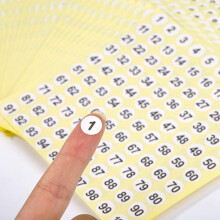 200 Sheets Number Labels Stickers 1-100 Numbers Round Stickers 0.4 Inch Small Self-Adhesive Number Labels for Office