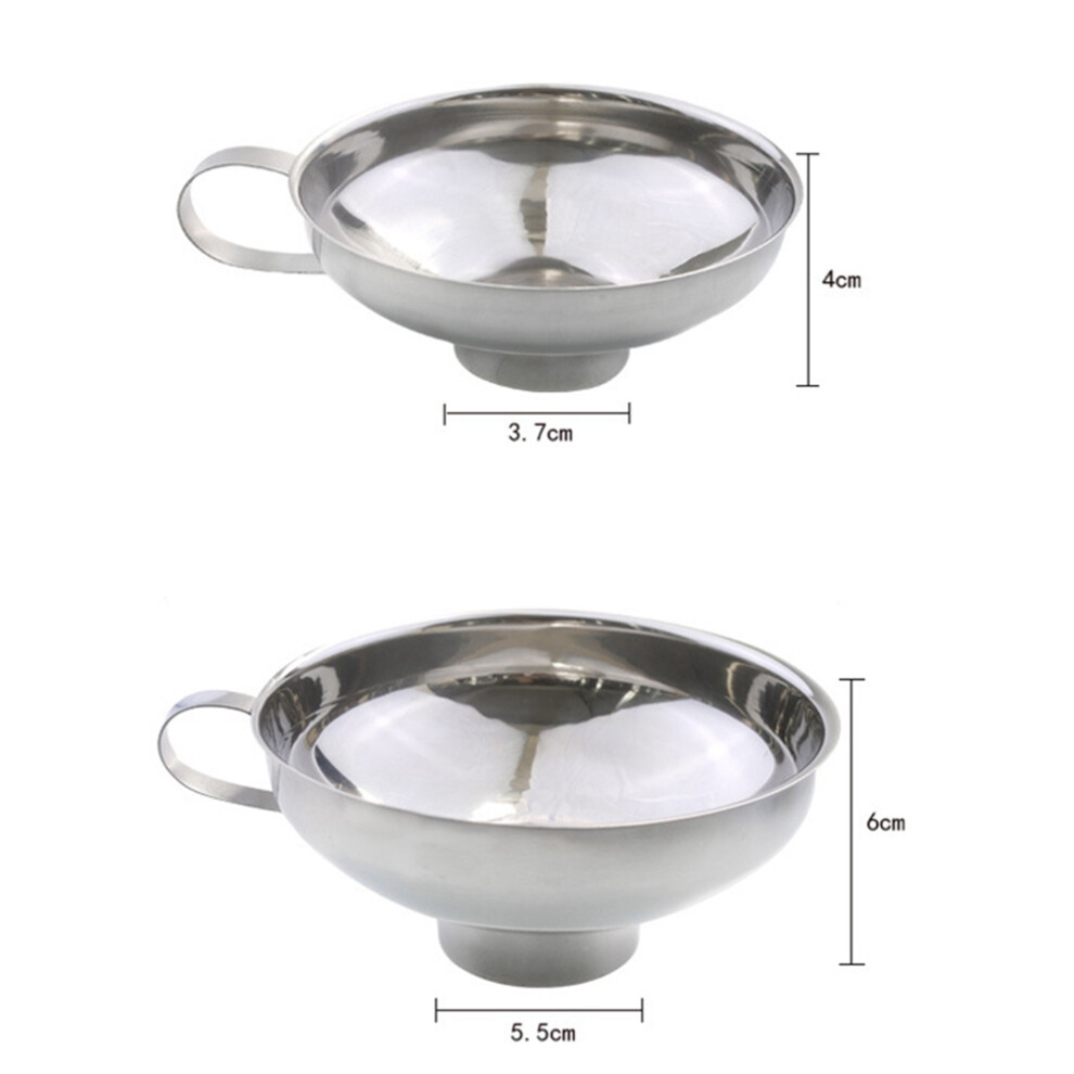 4 Pcs Set Funnel For Wide And Regular Jars Useful Stainless Steel Wide Mouth Canning Funnel Large Mouth Funnels 6031945945006