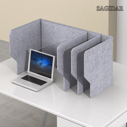 Desk Divider Privacy Panel with Noise Reduction Foldable Freestanding Design for Office School 2