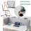 Desk Divider Privacy Panel with Noise Reduction Foldable Freestanding Design for Office School 4