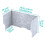 Desk Divider, Acoustic Privacy Screen for Desk, Folding Standing Panel, Classroom and Office 2