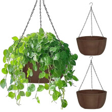 Wall Mounted Planter, Decorative Wall Hanging Planter for Indoor Outdoor Balcony Porch Fence