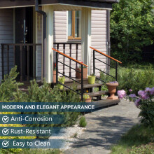 Handrail Stair Railing 1-3 Steps Handrail Outdoor Deck Hand Rail