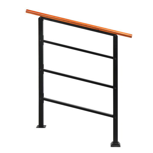 Handrail Stair Railing 1-3 Steps Handrail Outdoor Deck Hand Rail 2