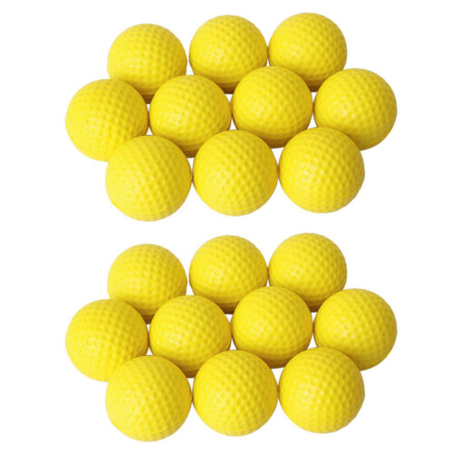 20pcs Yellow Soft Elastic Indoor Practice PU