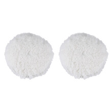 2X 7 inch 180mm Soft Wool Clean Polishing Buffing Bonnet Pad for Car Auto Polisher