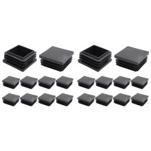20 StüCk Kunststoff-Vierkant-Blindstopfen Endkappe SchlaucheinsäTze 38Mm X 38Mm