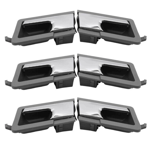 6x Car Interior Chrome Left/Right Inner Door Handle Replacement for  T4 1990-2003 Car Accessories