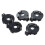 CR2016 2025 2032 Coin Cell Button Battery Holder Socket Black 30 Pcs 2