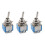 3X AC 3A/250V 6A/125V 6 Pin DPDT / 2 Position  Toggle 1
