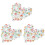 300Pcs Mixed Painted Letter Alphabet Wooden Sewing Button Scrapbooking 1