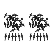 64 Stueck Gummi Anti Vibration Mount Schraube Pin Rivet, fuer PC Gehaeuse Fans Anti Vibration