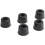 Rubber Anti Vibration Isolator Absorber Base Foot Pad 100Pcs Black 6