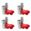 4 Set 3/8Inch NPT Thread ISO7241-1A Hydraulic Quick Disconnect Coupler Set with Dust Cap 1
