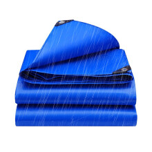 Heavy Duty Waterproof Tarpaulin 4x4ft Blue Tarp with Reinforced Rustproof Grommets and AllWeather Protection
