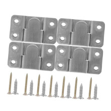 Heavy Duty Stainless Steel Flush Mount Picture Hangers, Interlocking Hardware with Screws for Wall Mounting