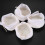 10Pcs Polisher/Buffer kit Soft Wool Bonnet Pad White:4 inch 9