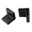 Rubber L Shaped Angle Iron Foot Pads Covers 20 Pcs Black 9