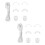 Salomon Quicklace Schnürsenkel White S 2