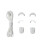 Salomon Quicklace Schnürsenkel White S 3