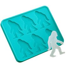Silicone Ice Tray With 6 Cavities Funny Big Feet Shape Ice-Blue