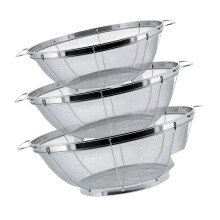 Stainless Steels Strainer For Various Food Type Mesh Colander