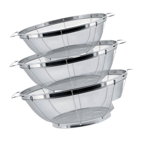 Stainless Steels Strainer For Various Food Type Mesh Colander