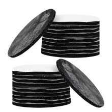 Bande adhésive ronde Double face, 10 pièces, attaches à-Noir