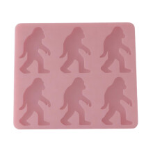 Food Grade Silicone Ice Tray With Creative Big Feet Design-Pink