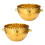 Modische Eiskübel mit gehämmerter Textur, 2-teiliges Set-Gold 1