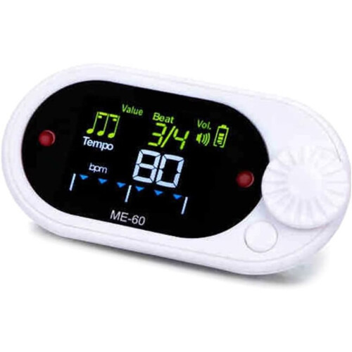 Small Metronome Quiet Metronome with Back Clip Small Trainer Exercise Metronome Device ABS Texture