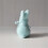 Handmade Textured Moss Rabbit Statue Home Accent Suitable For-4 4