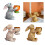 Easter Bunnies Statue Bunnies Tealight Candle Holders Rustics-1 3