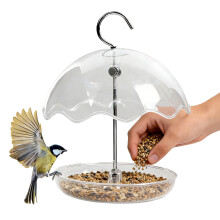 Outdoor-Vogeltränke aus Kunststoff zum Aufhängen, mit