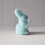 Short Pile Moss Rabbit Figurine Decorative Ornament-Green 7