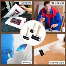 6-Teilige Gummiwalze für Klebedruck, Tintenblockpapier, Bastelstempeln, Tapezieren, Scrapbooking-Stempeln