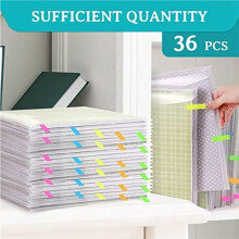24pcs Paper Storage Papers with Sticky Index Tabs, for Printer Paper, Scrapbooking, Cardstock, Photo, Cardstock, Offices
