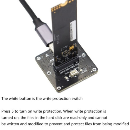 NVMe zu USB 3.1 10 Gbit/S Typ C SSD Adapter Test Board Converter 1