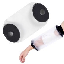 Waterproof Arm Cover for Shower with Clear Wound Visibility and Flexible Elbow Protection, Small Size