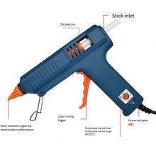 150W Hot Melt Glue Tool with Temperature Control for DIY Industrial Manufacture Use 11mm Glue Sticks Nozzle US Plug