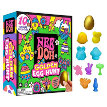 (Toy Box) NeeDoh Easter Golden Egg Hunt Mystery (10 Squishy Surprises!) Collectibles Gifts