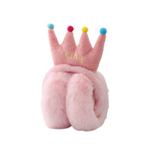 Earmuffs Winter Ear Warmers Full Coverage Foldable Plush Pink for Women and Men