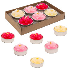 Velas de chá perfumadas, velas de parafina sem perfume para decoração de lembrancinhas de casamento, 6 velas versáteis para decoração de casa e