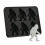 6 Cavity Silicone Ice Cubes Maker with Big Feet Shape For-Black 1