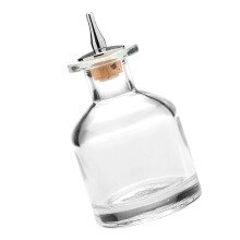 Elegante Likörflasche und Verschluss aus Glas-Runde Bauchflasche