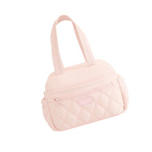 Lightweight Portable Lunch Holder With Long Handle For-Pink
